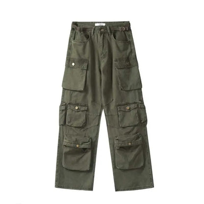 Vintage Multi-Pocket Mens Cargo Pants